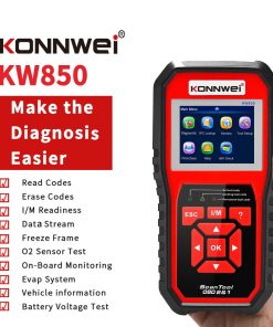 Alternative view of KW850 OBD2 CAN BUS Code Reader car engine fault code detector scanner