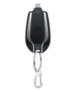 1500mAh Mini Power Emergency Pod Keychain Charger With Type-C Ultra-Compact Mini Battery Pack Fast Charging Backup Power Bank