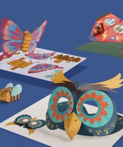Alternative view of 3D Three-dimensional Origami Robot Hand-assembled Toy