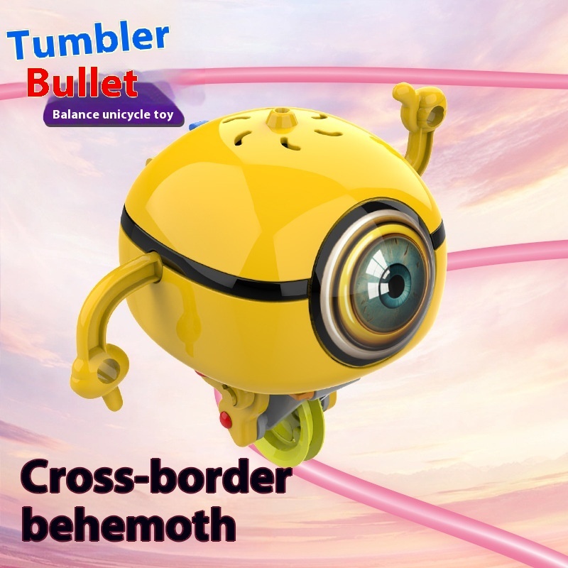 Tumbler Wheelbarrow Bullet Steel Wire Balance Robot Toy - Image 2