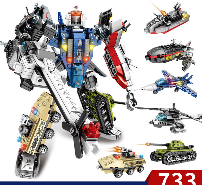 Little Particle Boy Robot Building Block Toy Set - Image 3