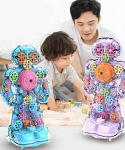 New Transparent Gear Robot Universal With Light And Music