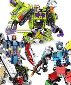 Little Particle Boy Robot Building Block Toy Set